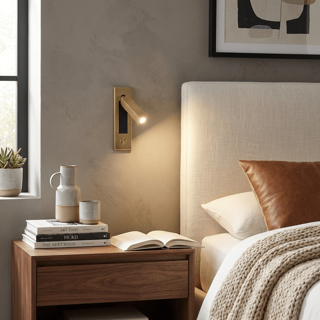 Recessed LED Bedside Reading Sconce – wall sconce view 5