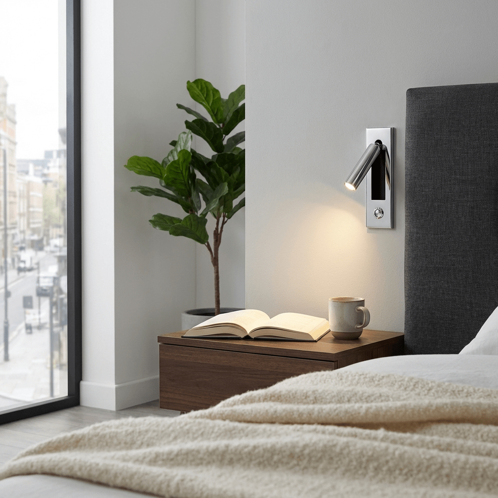 Recessed LED Bedside Reading Sconce – wall sconce view 8