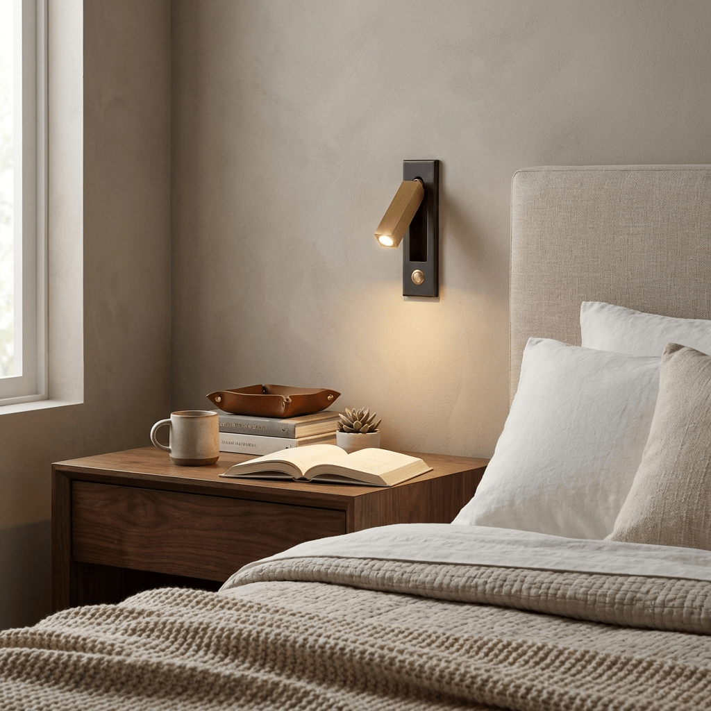 Recessed LED Bedside Reading Sconce – wall sconce view 12