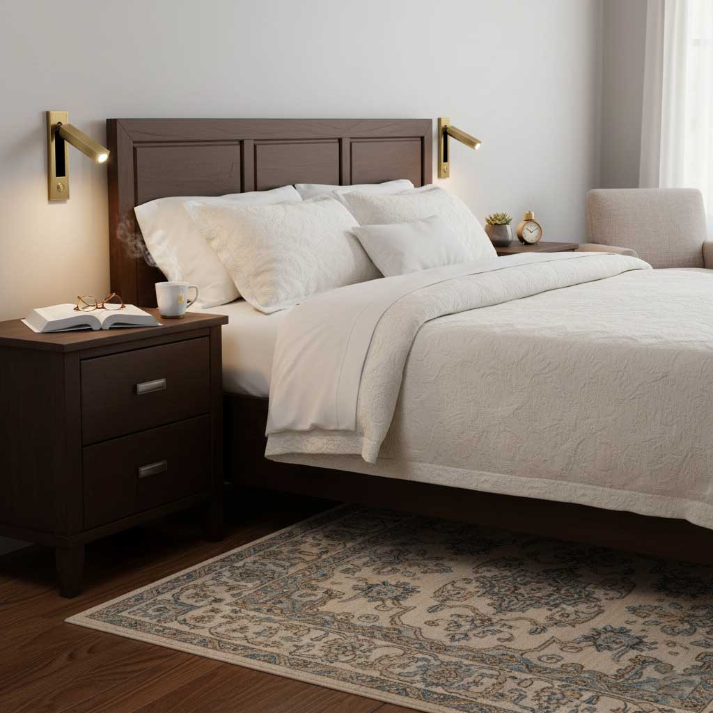 Recessed LED Bedside Reading Sconce – wall sconce view 14