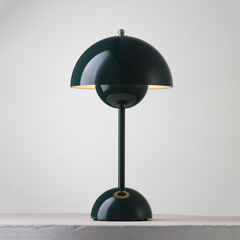Rechargeable LED Small Desk Lamp — Dark Green