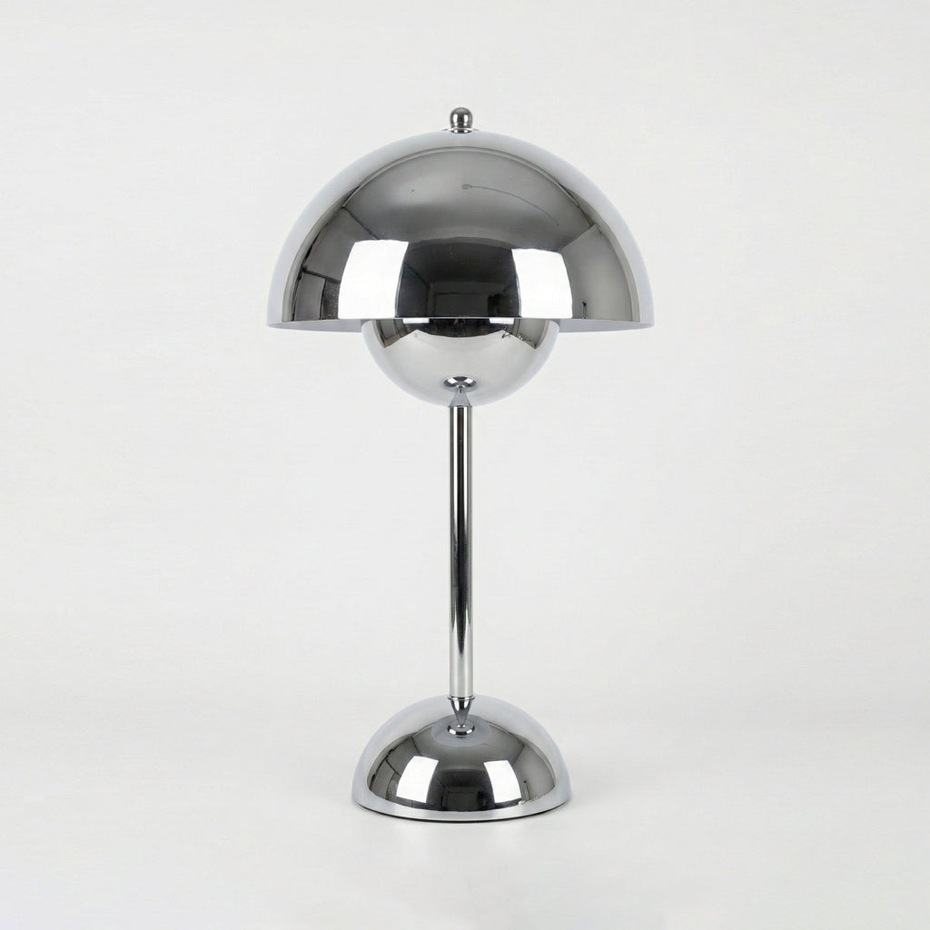 Rechargeable LED Small Desk Lamp — Chrome
