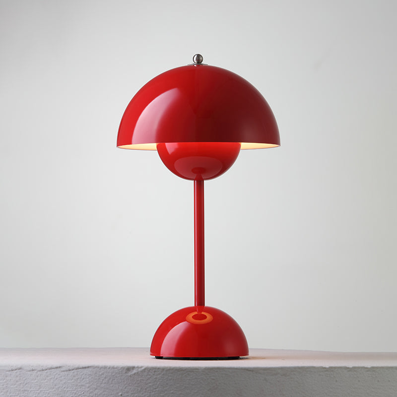 Rechargeable LED Small Desk Lamp — Red