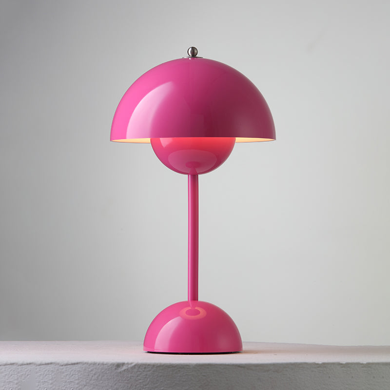 Rechargeable LED Small Desk Lamp — Rose Red