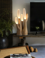 Reef Wood Table Lamp — product and interior detail 5