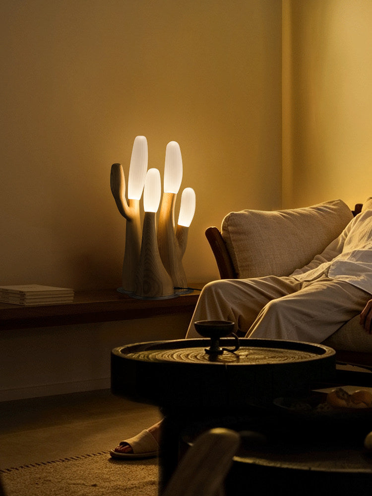 Reef Wood Table Lamp — product and interior detail 6