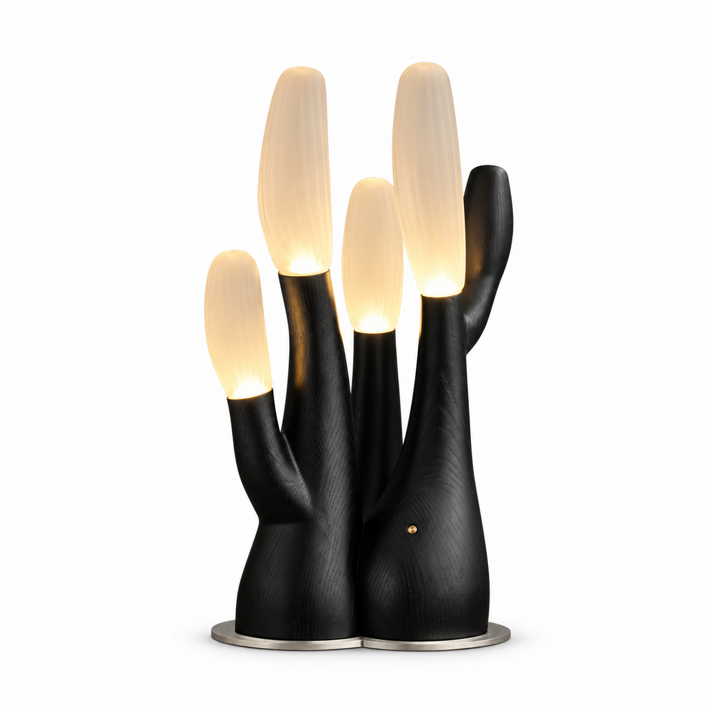 Reef Wood Table Lamp — product and interior detail 7