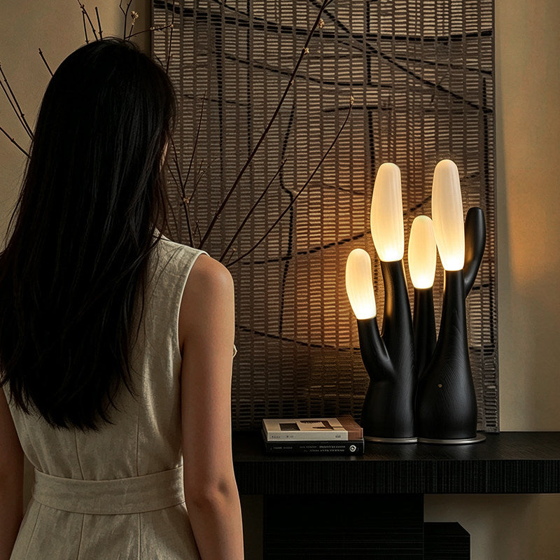 Reef Wood Table Lamp — product and interior detail 10