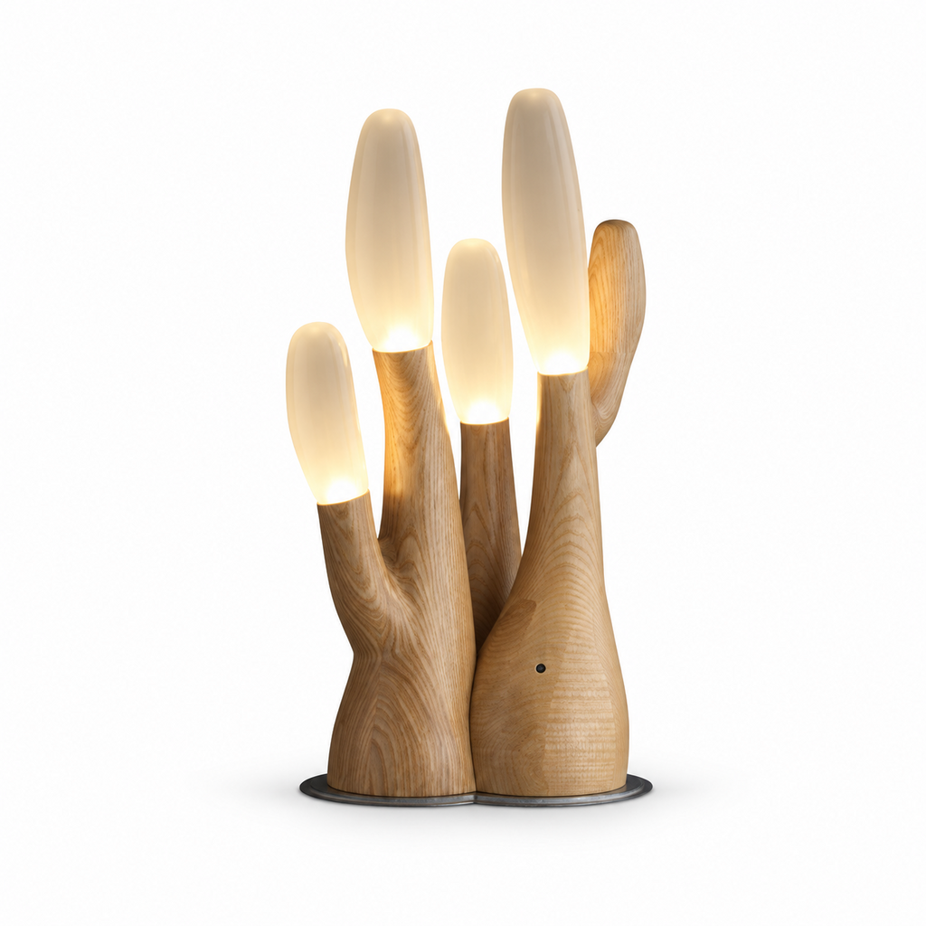Reef Wood Table Lamp — product and interior detail 11