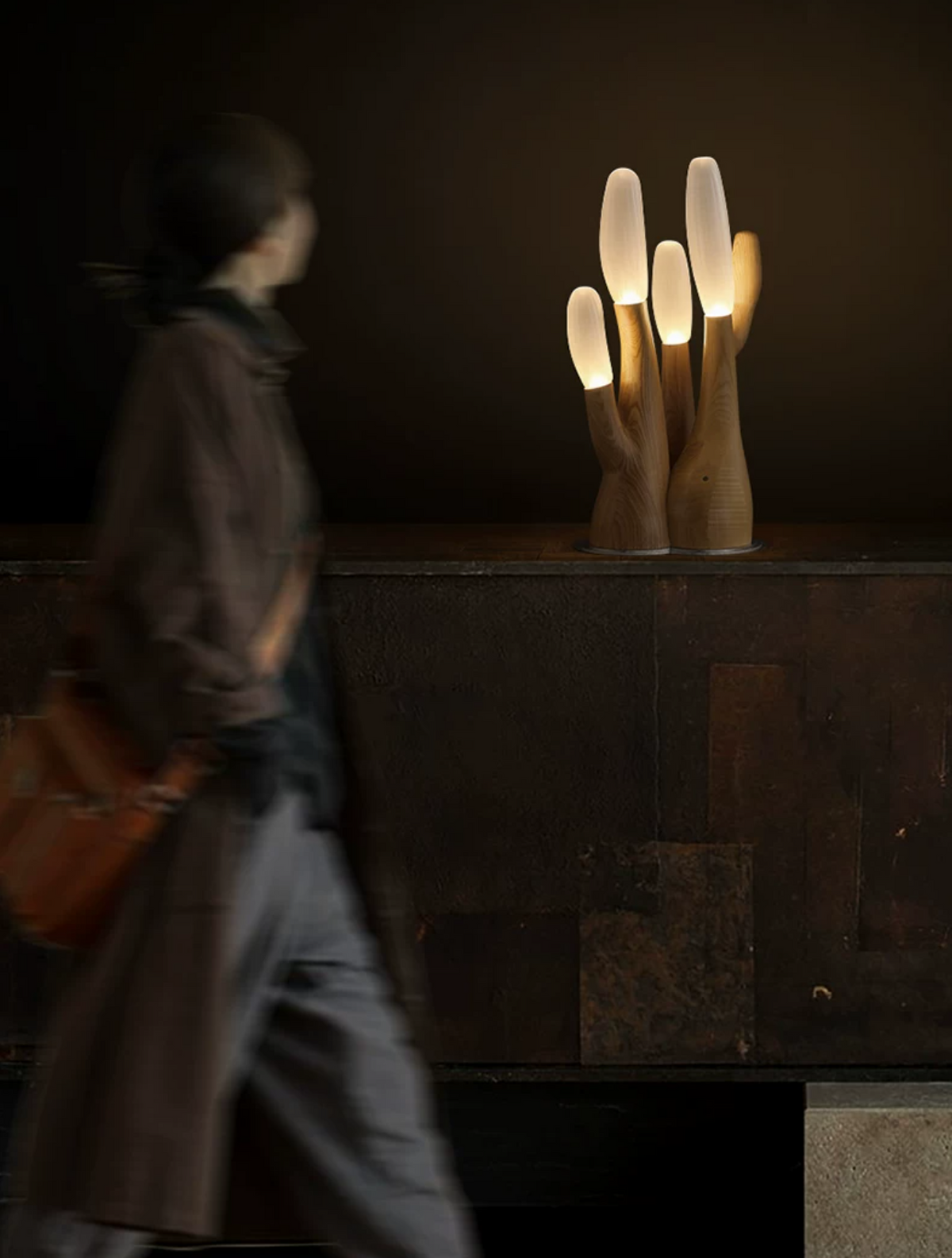 Reef Wood Table Lamp — product and interior detail 15
