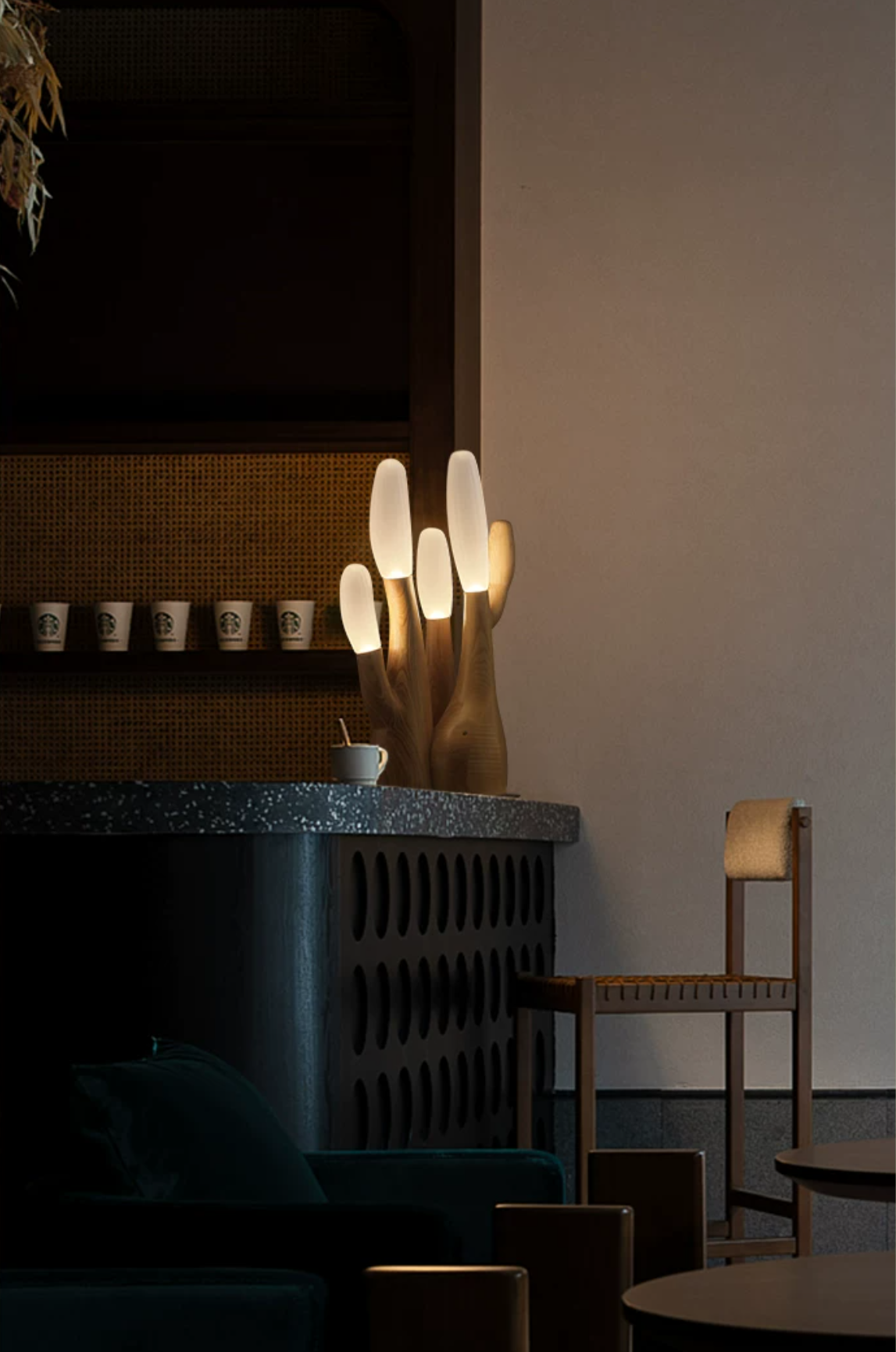 Reef Wood Table Lamp — product and interior detail 17