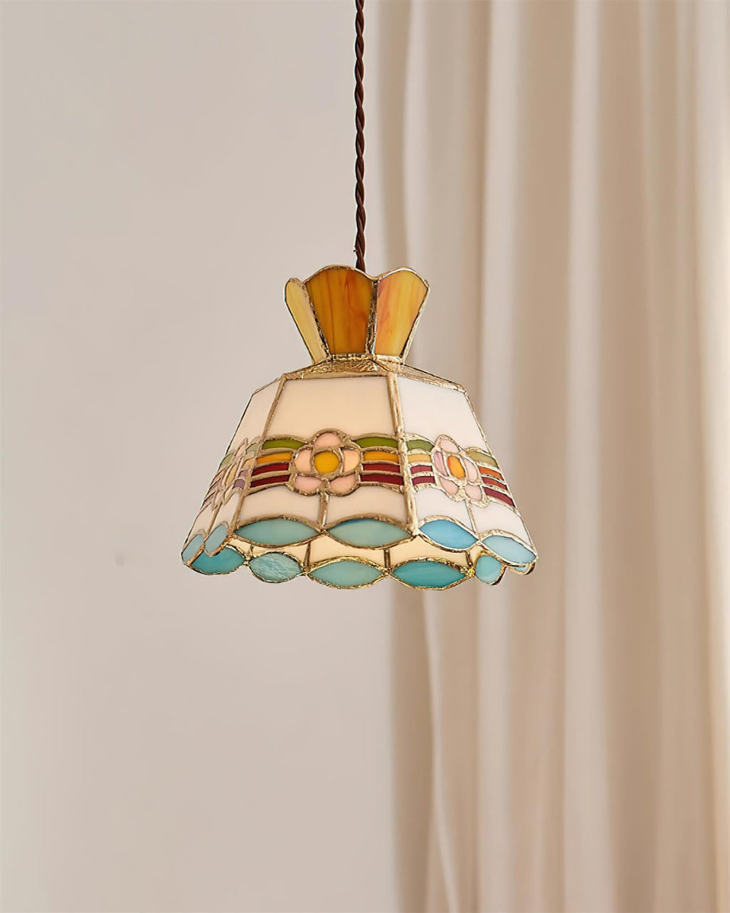 Retro Ketan Pendant Lamp — product and interior detail 4