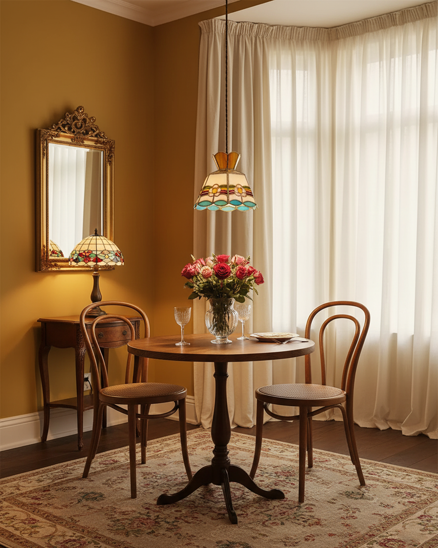 Retro Ketan Pendant Lamp — product and interior detail 6