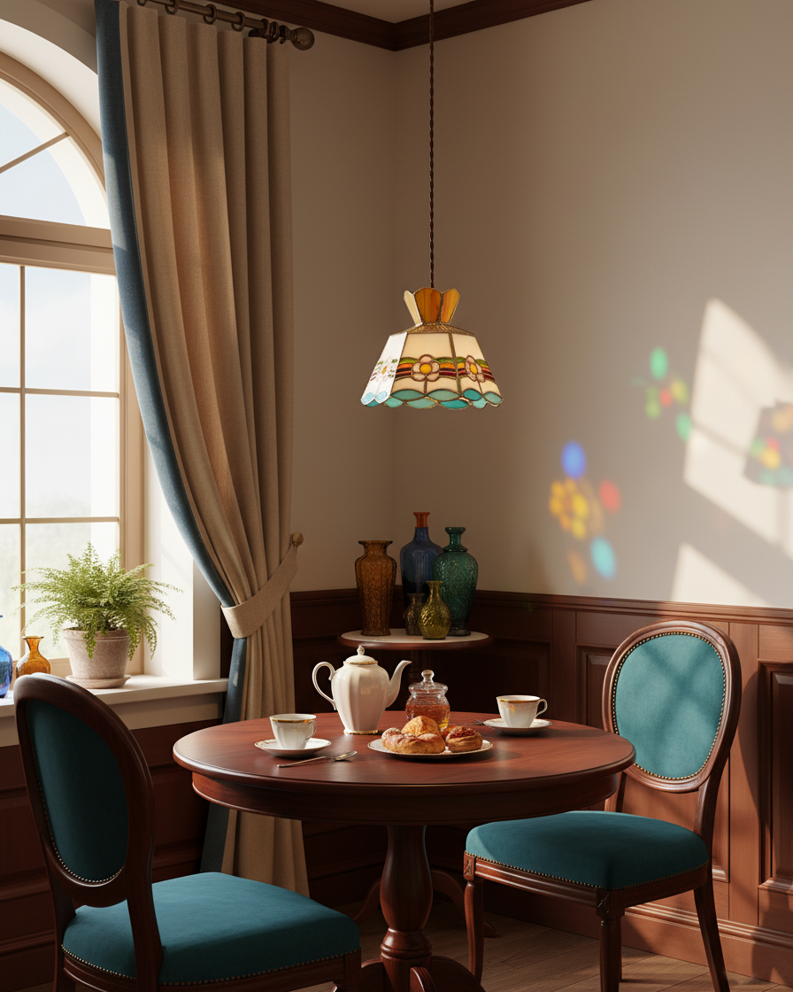 Retro Ketan Pendant Lamp — product and interior detail 7