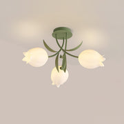 Green & Acrylic Lampshade