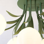 Ricko Lily Petal Acrylic Ceiling Light — shade and stem detail