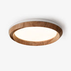 Ripple Round Wood LED Ceiling Light - product view 1