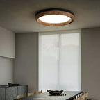 Ripple Round Wood LED Ceiling Light - product view 3
