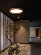 Ripple Round Wood LED Ceiling Light - product view 5