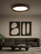 Ripple Round Wood LED Ceiling Light - product view 9