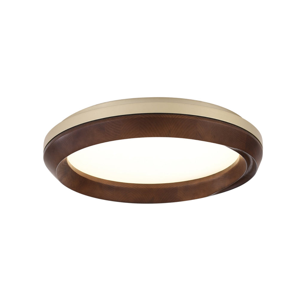 Ripple Round Wood LED Ceiling Light - product view 13