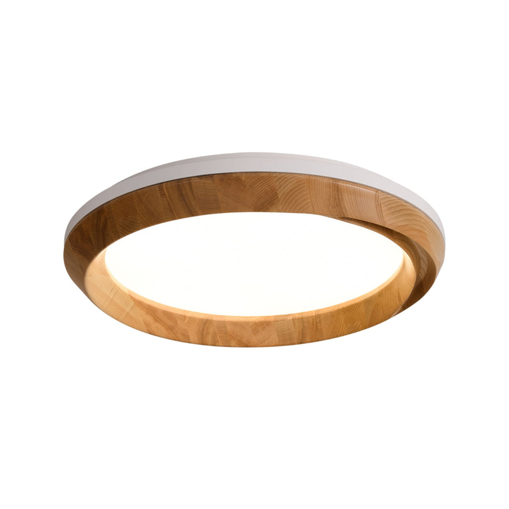 Ripple Round Wood LED Ceiling Light - product view 17