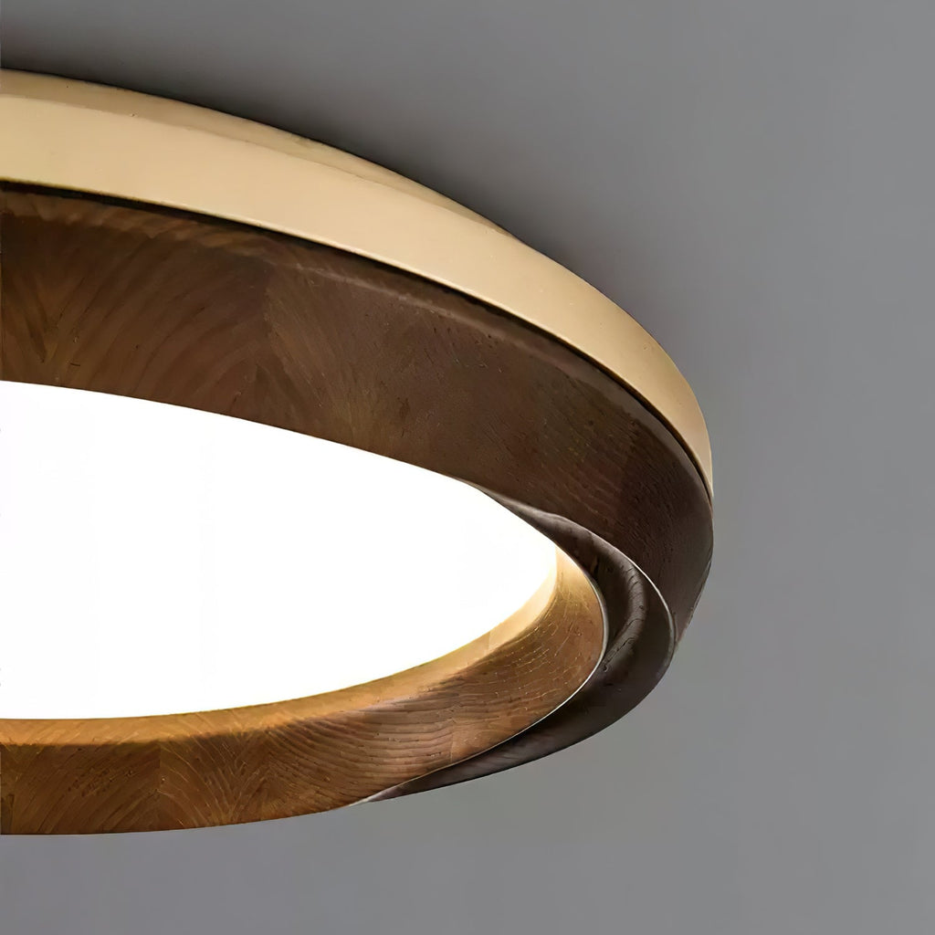 Ripple Round Wood LED Ceiling Light - product view 19