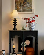 Ripple Sculpted Wood and Fabric Table Lamp - product view 17