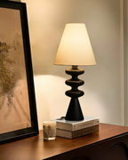 Ripple Sculpted Wood and Fabric Table Lamp - product view 21