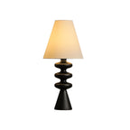Ripple Sculpted Wood and Fabric Table Lamp - product view 23