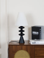 Ripple Sculpted Wood and Fabric Table Lamp - product view 29