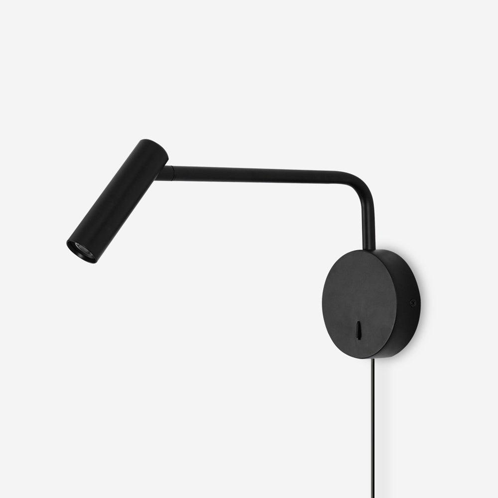 Riven Pivot LED Plug-In Reading Wall Lamp — product view