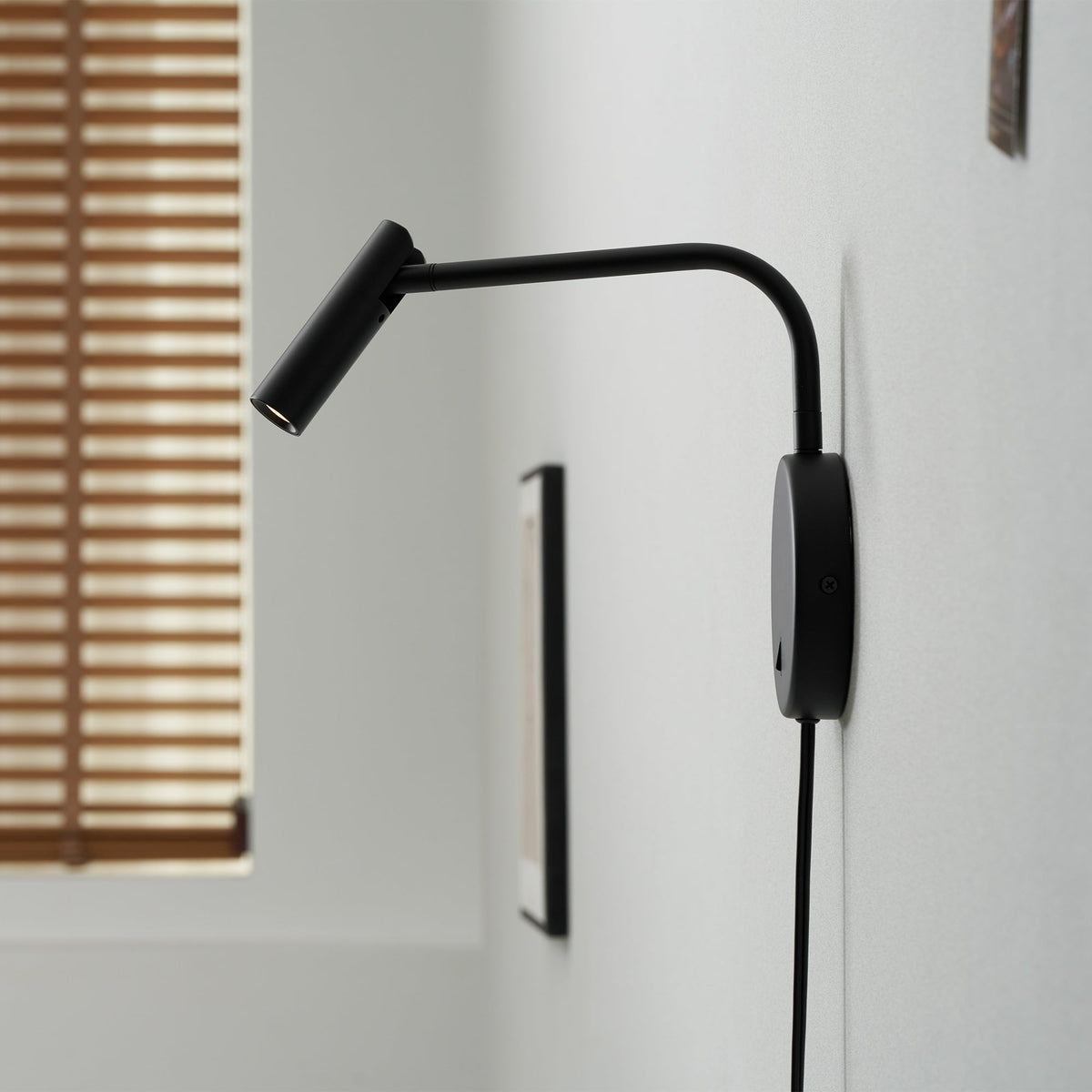 Riven Pivot LED Plug-In Reading Wall Lamp — product, finish and specification view 10