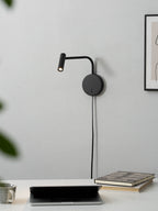 Riven Pivot LED Plug-In Reading Wall Lamp — product, finish and specification view 18