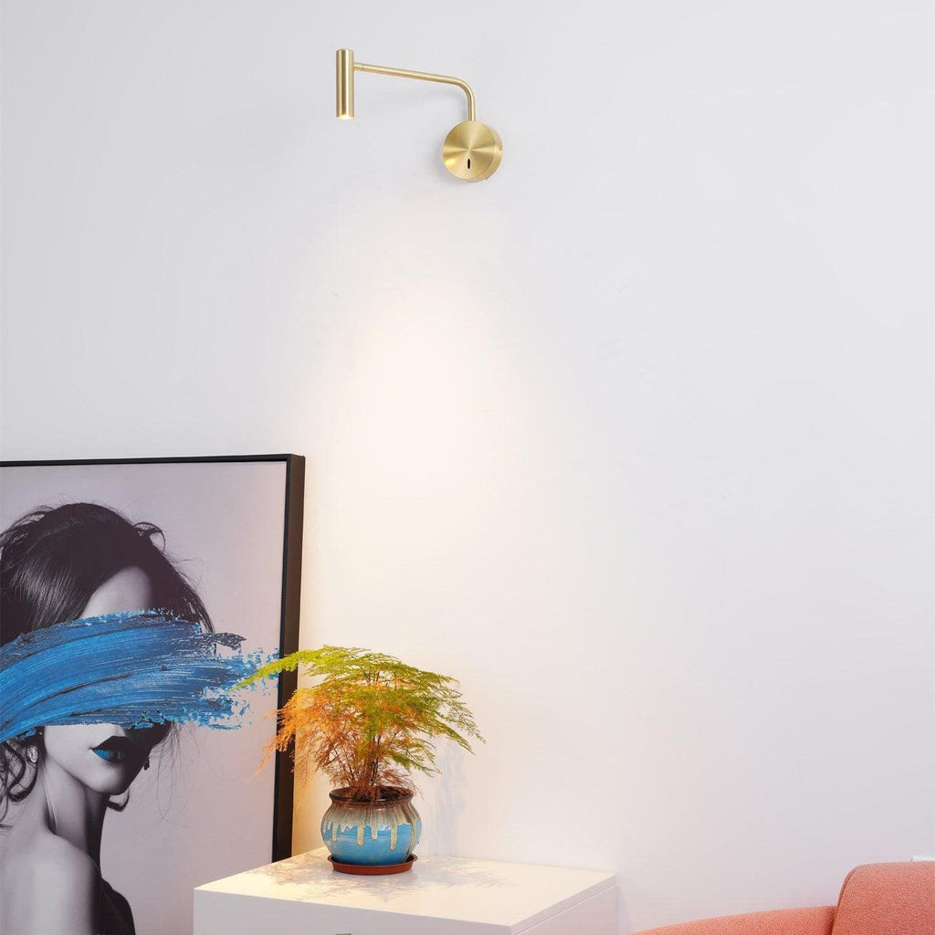 Riven Pivot LED Plug-In Reading Wall Lamp — product, finish and specification view 22