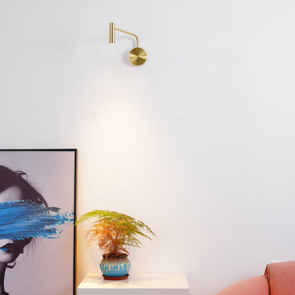 Riven Pivot LED Plug-In Reading Wall Lamp — product, finish and specification view 23