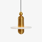 Saturn Alabaster LED Pendant Light – pendant light view 1