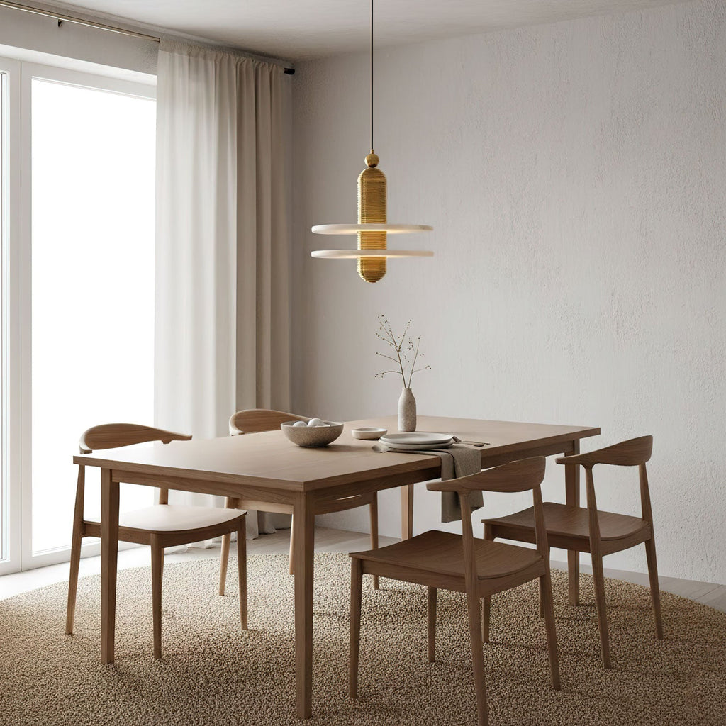 Saturn Alabaster LED Pendant Light – pendant light view 3