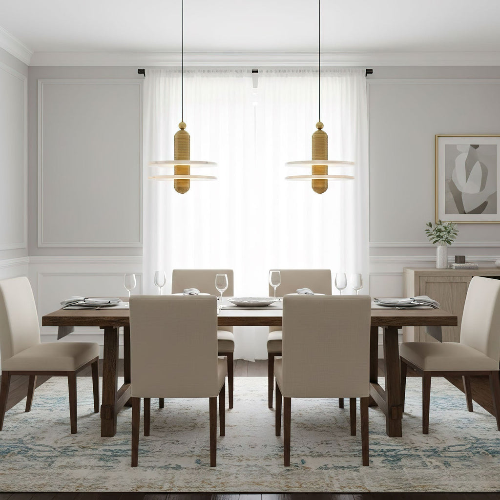 Saturn Alabaster LED Pendant Light – pendant light view 12