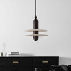Saturn Alabaster LED Pendant Light – pendant light view 14