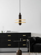 Saturn Alabaster LED Pendant Light – pendant light view 15
