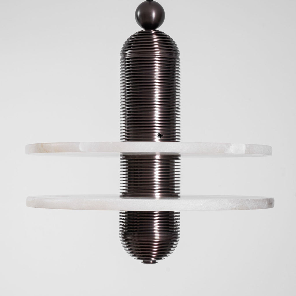 Saturn Alabaster LED Pendant Light – pendant light view 26