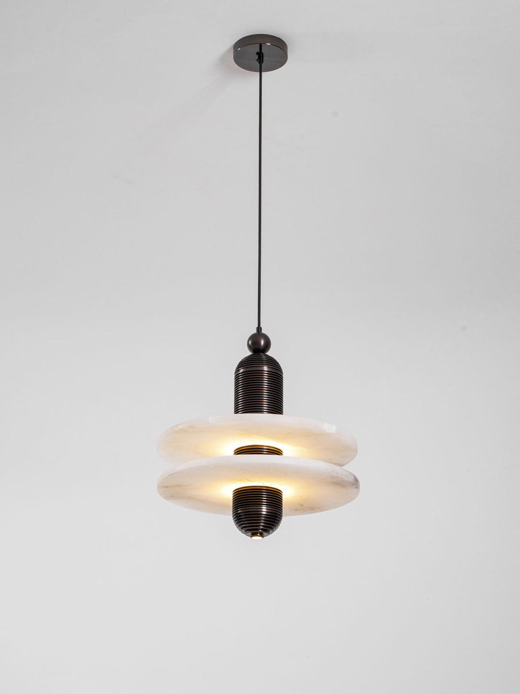 Saturn Alabaster LED Pendant Light – pendant light view 30