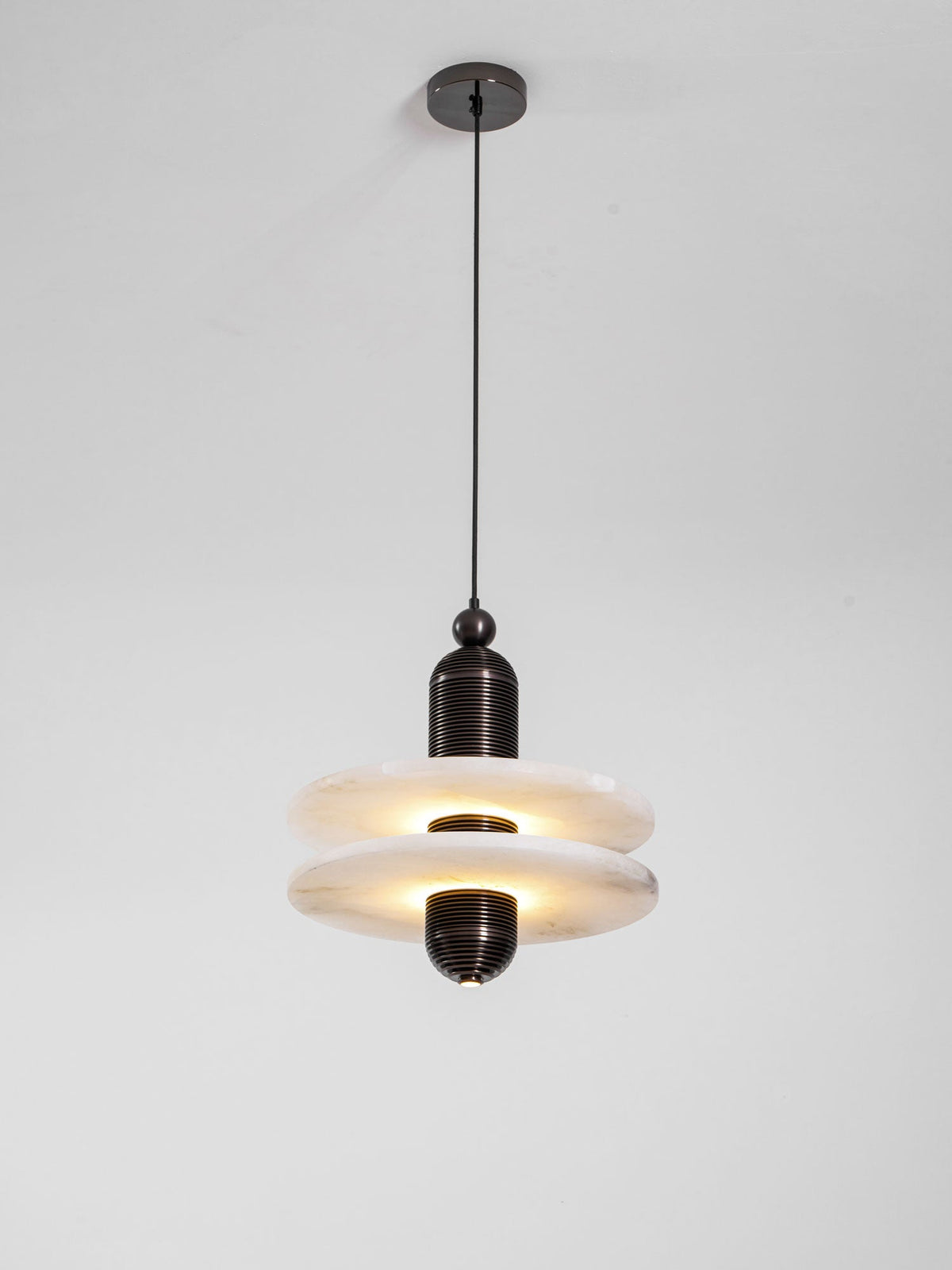 Saturn Alabaster LED Pendant Light – pendant light view 30