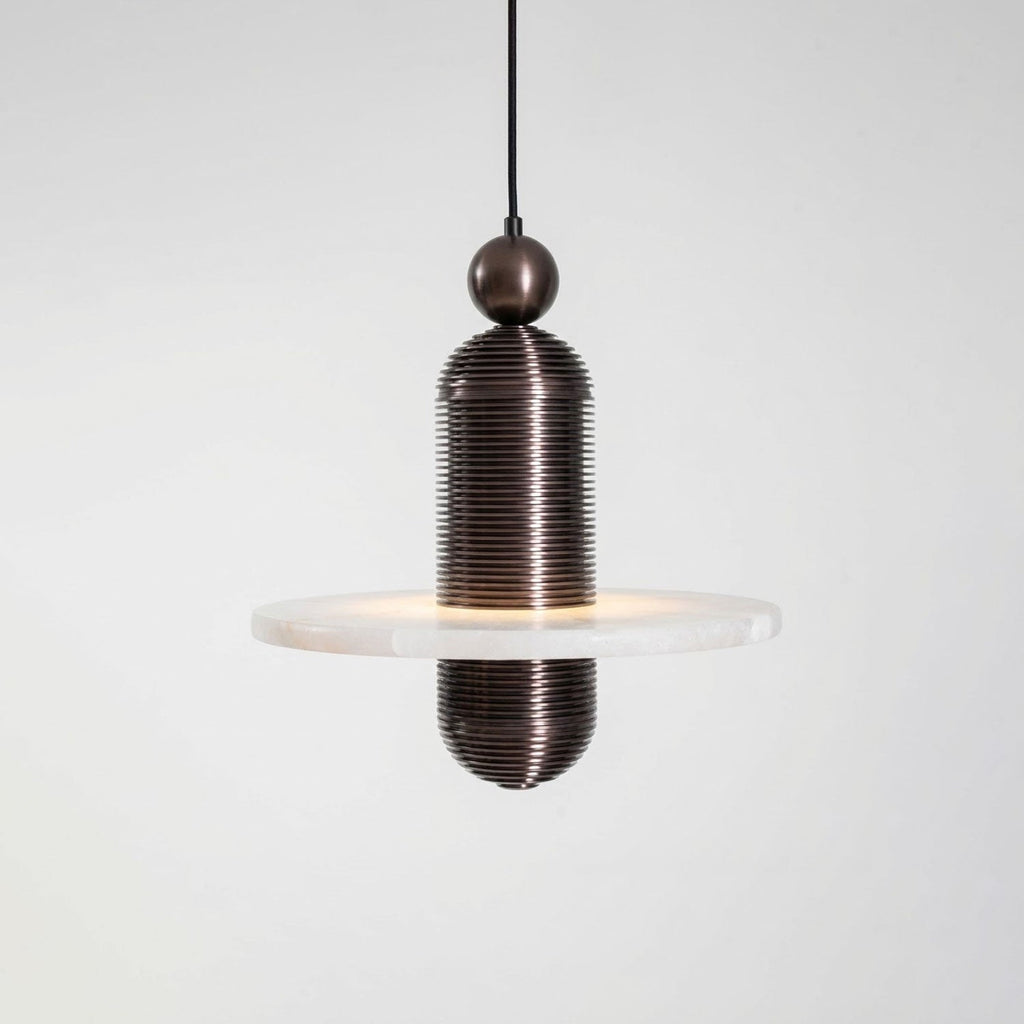 Saturn Alabaster LED Pendant Light – pendant light view 31