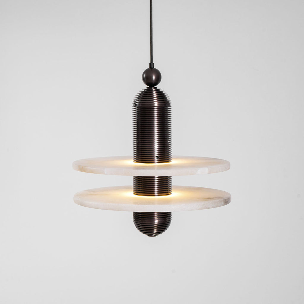 Saturn Alabaster LED Pendant Light – pendant light view 32