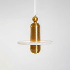 Saturn Alabaster LED Pendant Light – pendant light view 34