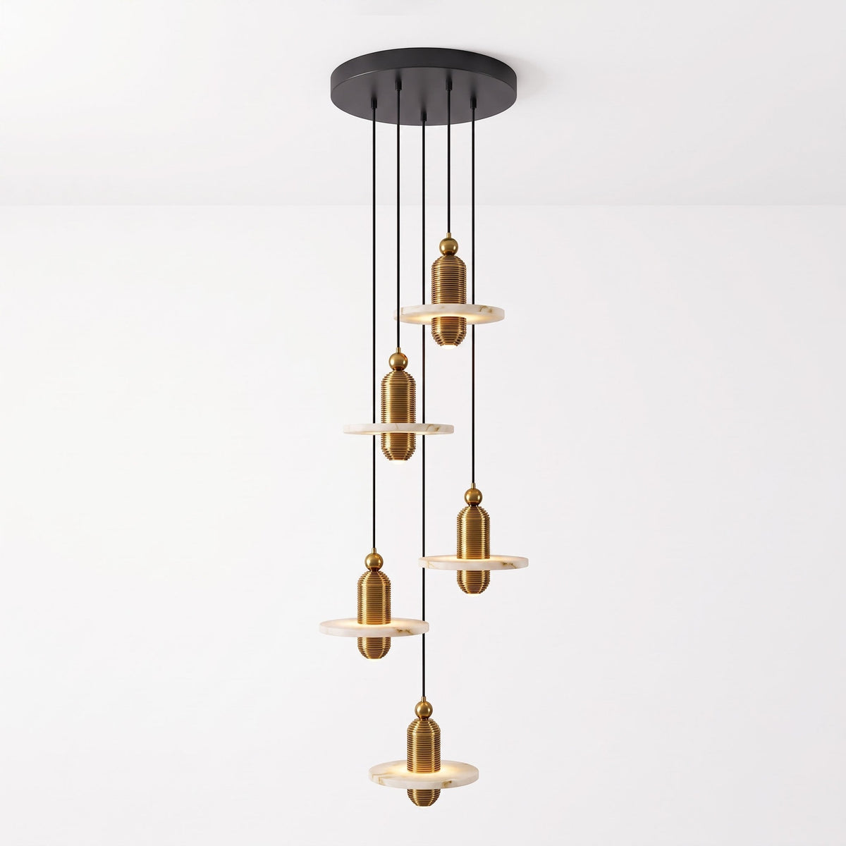 Saturn Alabaster LED Pendant Light – pendant light view 36