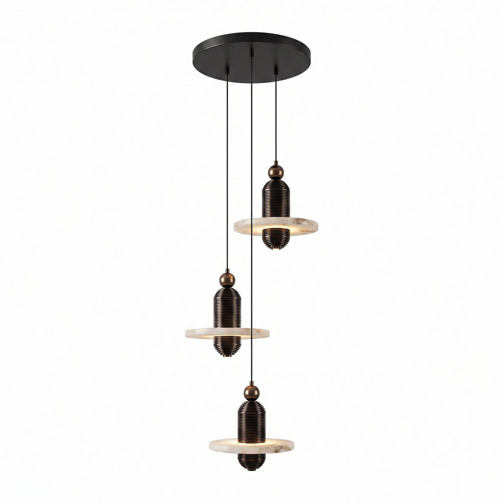 Saturn Alabaster LED Pendant Light – pendant light view 41