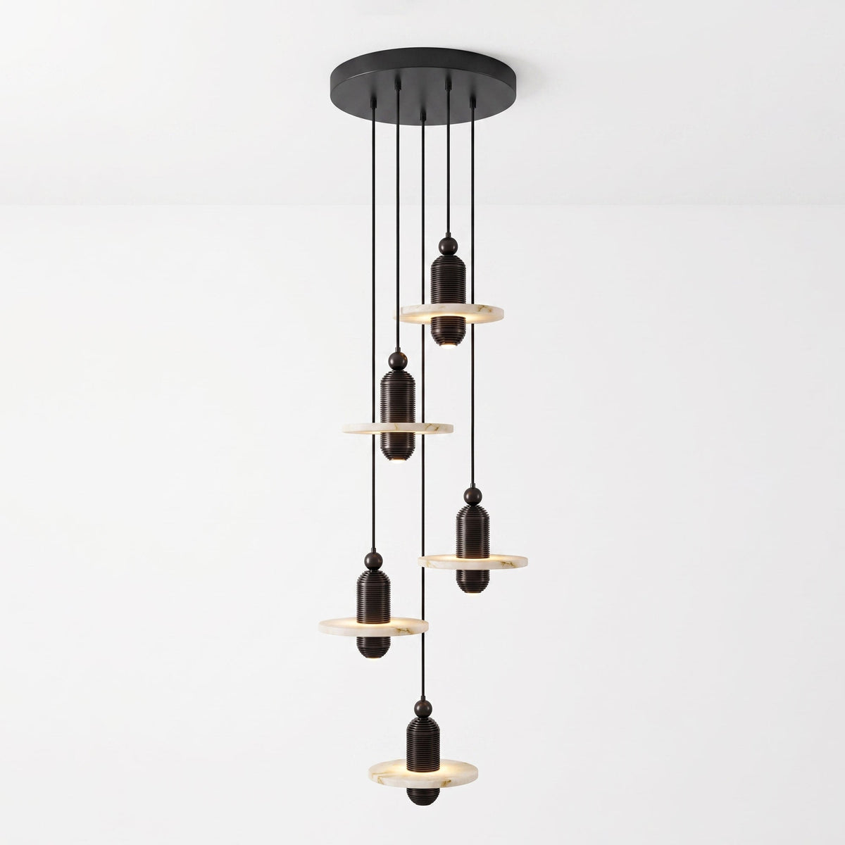 Saturn Alabaster LED Pendant Light – pendant light view 42